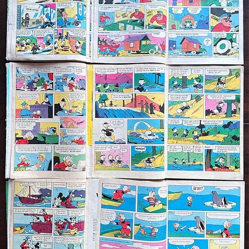 Kalle Anka & C:o tidningar från 1969-1977, 9 st.