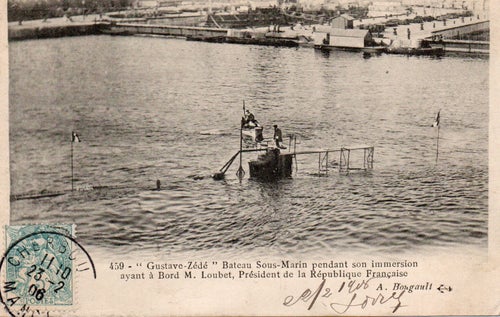 Brevkort Ubåten Gustave-Zédé - Nr 4211