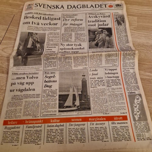 Svenska Dagbladet från 1 september 1978