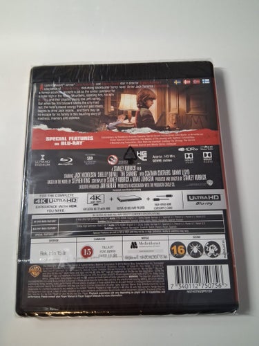 The shining. 4K Ultra HD. Inplastad Blu-ray