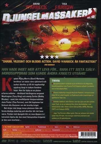 Djungelmassakern (1980) Antonio Margheriti med David Warbeck, Tisa Farrow