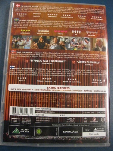 SONG FOR MARION - DRAMAKOMEDI - TERENCE STAMP, VANESSA REDGRAVE - FEEL GOOD FILM