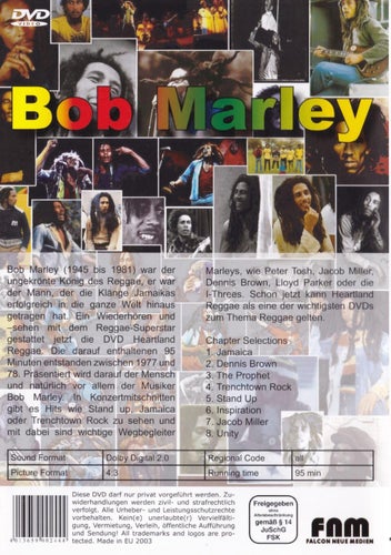 Bob Marley Heartland Reggae DVD