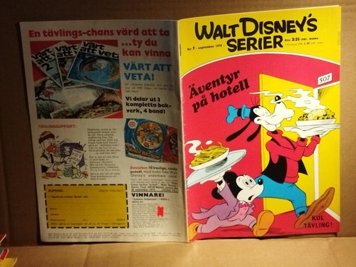 Walt Disneys serier 1973 nr 9 Äventyr på hotell