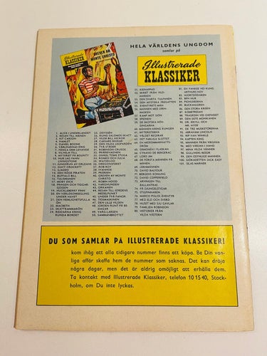 Illustrerade Klassiker Nr 102 - Fösta utgåva !