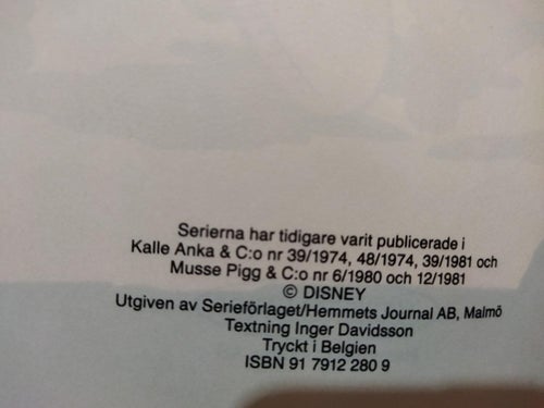Walt Disneys julalbum Jul med Björnligan. Very Fine plus
