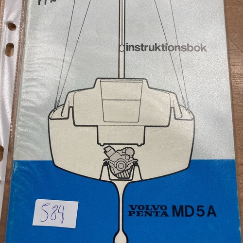 Instruktionsbok Volvo Penta MD5A, 1975