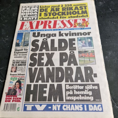 Expressen tidning från 2003