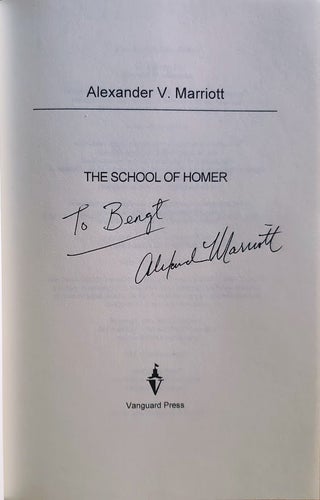 The School of Homer. Signed by Alexander Marriott