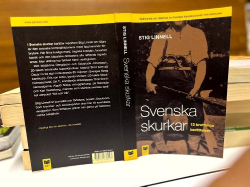 Svenska skurkar av Stig Linnell, bok, Very Fine