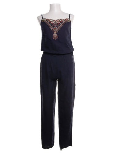 Mörkblå jumpsuit fr Raglady i 100% viscose stl S från Star Mela, fint skick