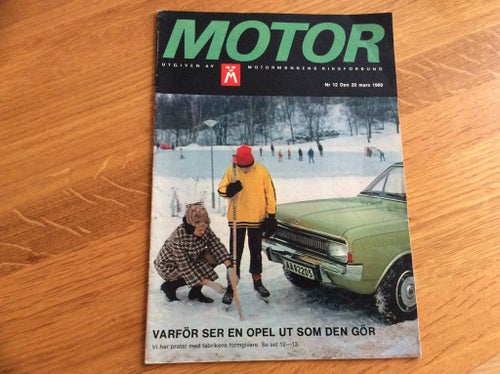 Motor Nr 12 1969 Chef på Opel formgivning,BMW 2002,