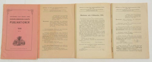 Göteborgs och Bohus läns hushållningssällskaps publikationer 1918 II A. + Bihang