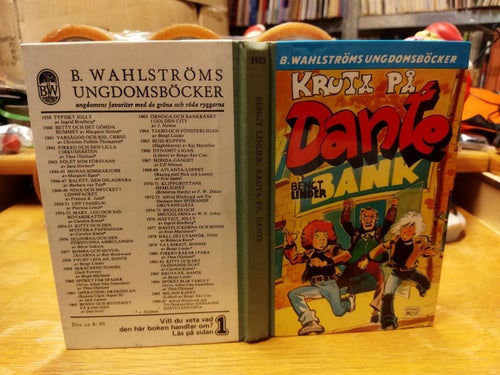 Kruta på, Dante av Bengt Linder. B. Wahlströms ungdomsböcker 1983, Very Fine+