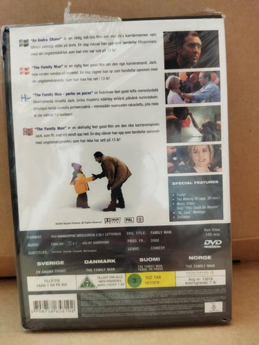 The Family Man - Nicolas Cage. DVD, NY, inplastad