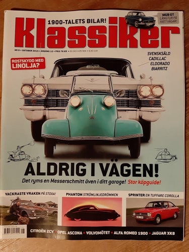 Klassiker nr 8 2015: Opel Ascona 19 SR, Messerschmitt, MGB GT, Cadillac 1963