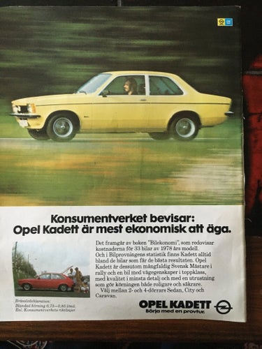Opel Kadett 1979 annons