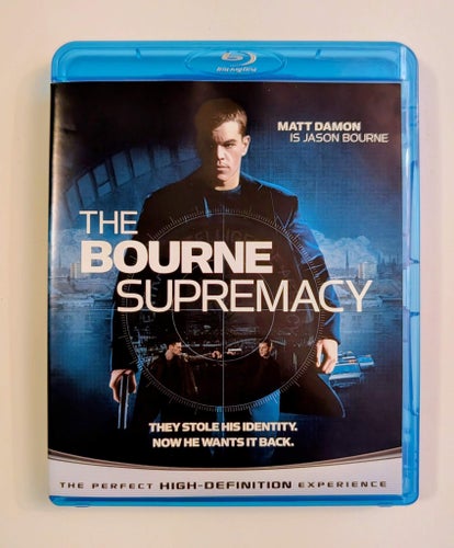 THE BOURNE SUPREMACY - Spegelblank Bluray - billig frakt 12 kr !!!