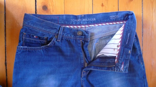 Tommy Hilfiger blåa jeans "Mercer Straight" storlek 33/32 i OK skick