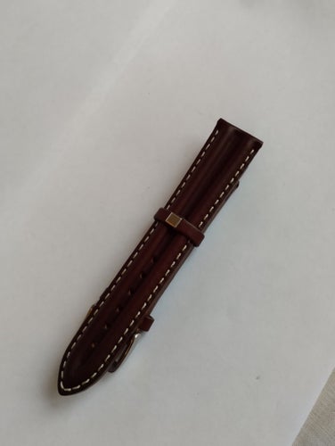 Läderarmband t 20 mm mörkbrun oanvänd