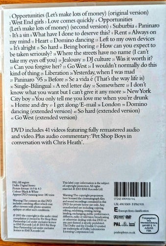 Pet Shop Boys - PopArt The Videos (DVD)