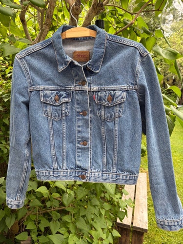 Levi's blå jeansjacka, storlek L