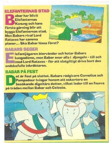BABAR PÅ FEST ( VHS FILM )