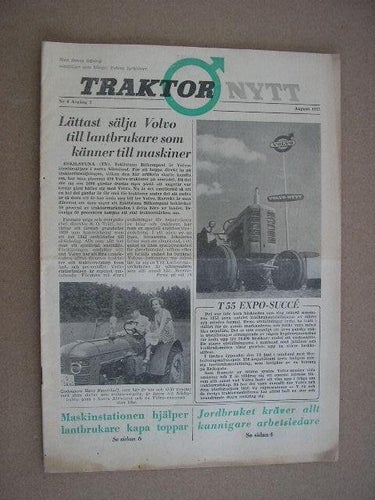 Traktor Nytt utg. av VOLVO 1953 Nr. 4