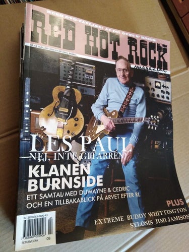 Red hot rock magazine 2009 nr 43 Les Paul Klanen Burnside
