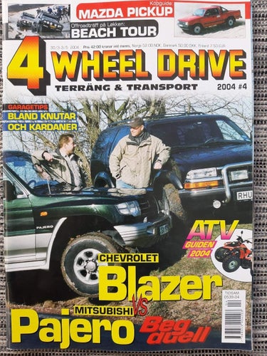 4 Wheel Drive nr 4 2004: Mazda Pickup, Mitsubishi Pajero, Chevrolet Blazer, ATV