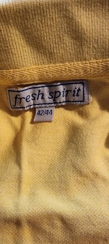 Fresh Spirit gul pikétröja, storlek 42/44