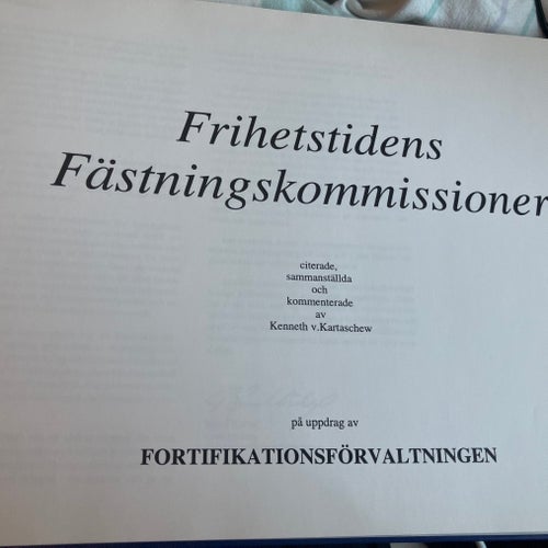 Frihetstidens Fästningskommissioner, Kenneth v. Kartaschew