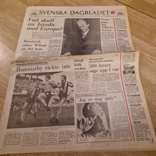 Svenska Dagbladet 8 maj 1974