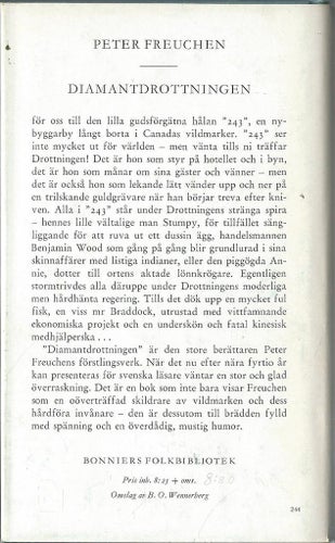 DIAMANTDROTTNINGEN - Peter Freuchen
