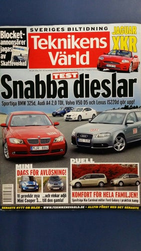 Teknikens Värld 24 2006: Ford Galaxy, Kia Carnival, Subaru Legacy 3,0, BMW G650