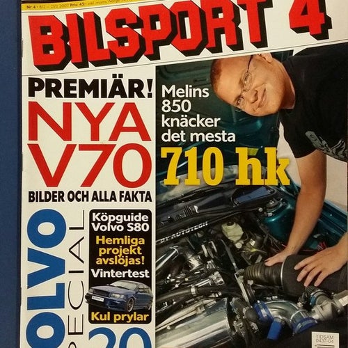 Bilsport nr 4 2007: BMW 335i cab, Volvo special med bl a guide S80 + V70 II