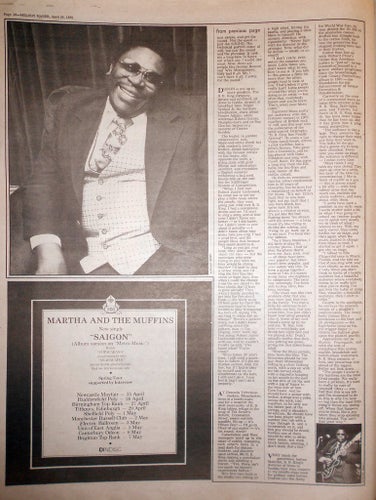 B.B KING - BLUES IN THEIR SUNDAY BEST, TIDNINGSARTIKEL 1980