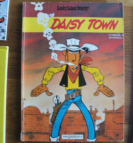 LUCKY LUKE ALBUM NR 48 DAISY TOWN 1983 1:a uppl
