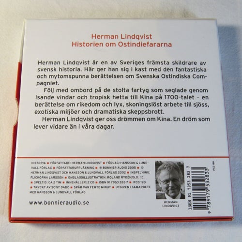 Historien om Ostindiefararna - Herman Lindqvist - CD Ljudbok