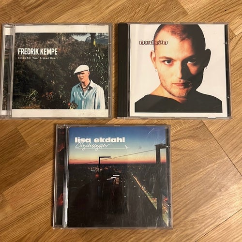 3 svenska CDs (Lisa Ekdahl, Nordman, Fredrik Kempe)