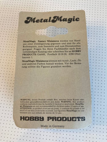 Metal Magic Fantasy Miniatyr - Krigare