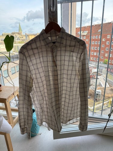 Massimo Dutti vit skjorta XL