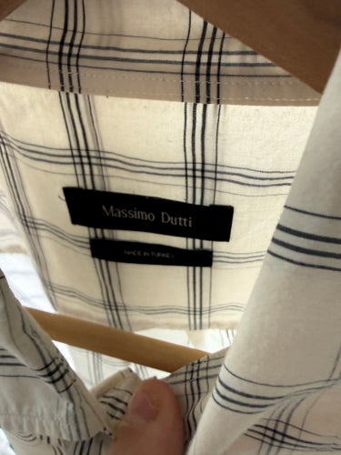 Massimo Dutti vit skjorta XL
