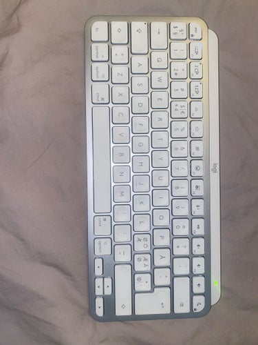 Logitech MX Keys Mini for Mac – Ljusgrå / Pale Gray