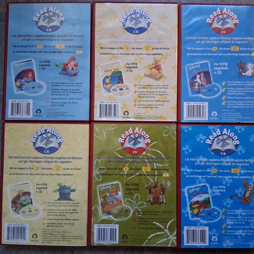 Disney Read Along Sagoböcker med CD - 6-pack