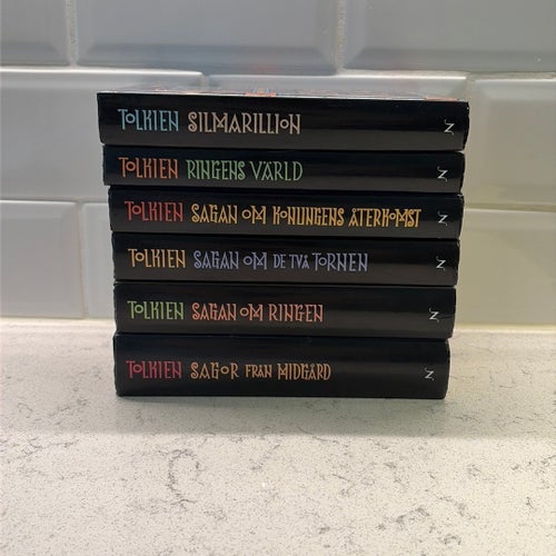 J.R.R. Tolkien jubileumsupplagan komplett utgivare Norstedts 1992