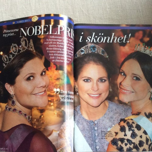 Svensk damtidning nr 52 2015 Nobel prinsessorna,Estelle,Carola Häggkvist fästman