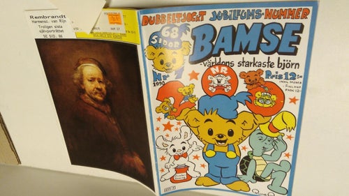 Bamse 1990 nr 7 Jubileumsnummer med extra: affisch. Very Good plus