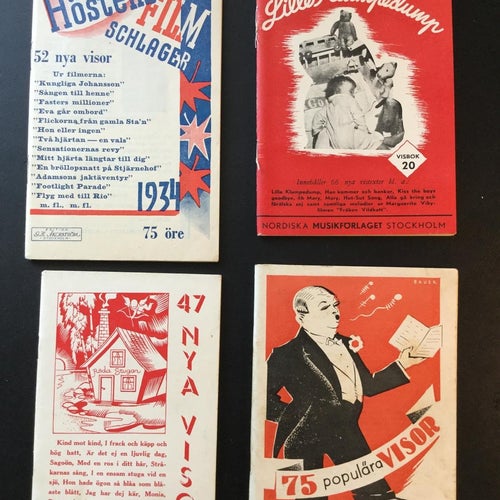 Retro vis-/not-häften 1930-tal – 75 populära visor, schlager m.fl.