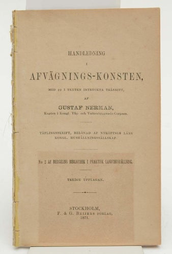 Handledning i afvägningskonsten.av Nerman,Gustaf (författare) och Bergelin,Theod